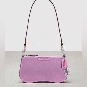 Coachtopia Small Wavy Shoulder Bag In Metallic Coachtopia Leather